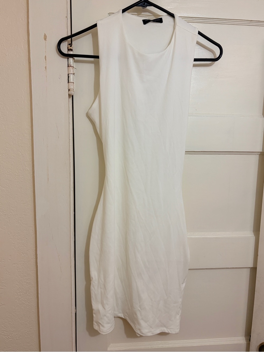 Naked Wardrobe White Open Back Maxi Dress Size M NWT